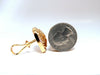 14kt Cross Hatch & Rope Twist Deco Clip Earrings