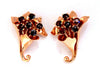 2.50ct Natural Garnet Cluster Earrings 14kt