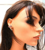 2.50ct Natural Garnet Cluster Earrings 14kt