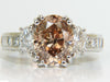 GIA 4.82CT NATURAL FANCY ORANGE BROWN COLOR DIAMOND RING EXCELLENT