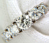 1.20CT DIAMONDS BAND 5 STONE RING 14KT H/VS