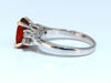 GIA Certified 3.60CT Natural Spessartite Garnet Ring Red Orange Prime
