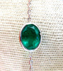12.88ct. Natural Emeralds Diamonds Yard Necklace 14kt