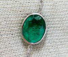 12.88ct. Natural Emeralds Diamonds Yard Necklace 14kt