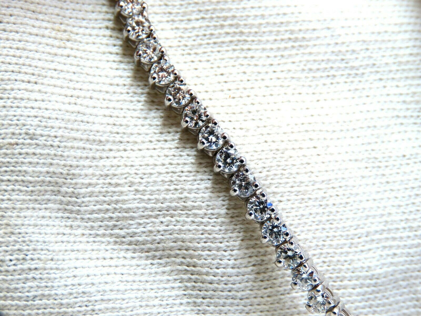 20ct Natural Round Diamonds Classic Riviera Tennis Necklace Eternity 14Kt