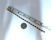 11.83ct Vivid Red Natural Ruby Diamonds Tennis Bracelet 14kt Gold Two Toned