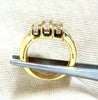 2.18ct Natural Diamonds Baguette Cluster Ring 18kt Art Deco Revisit