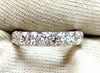 2.10ct Natural Round Diamonds Eternity Ring Graver Raised Bead Deco