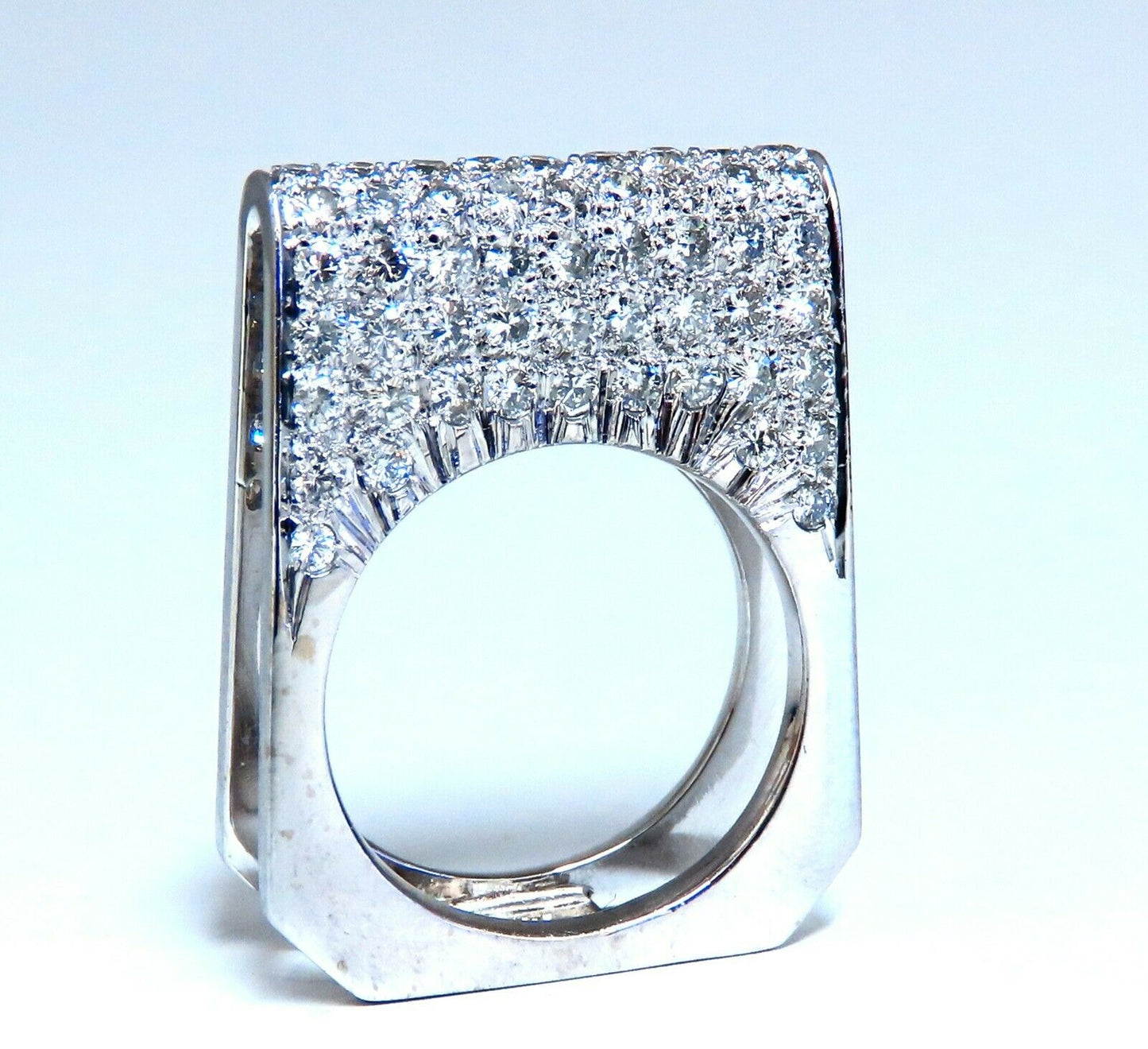2.00ct Natural Round Diamonds Fold Over Ring Mod Deco 14kt