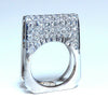 2.00ct Natural Round Diamonds Fold Over Ring Mod Deco 14kt
