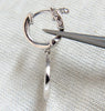1.50ct natural diamonds dangle earrings 14kt circle dangles