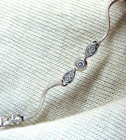 1.90ct Natural Diamonds Eternity Floral Wreath Diamonds Necklace 14kt