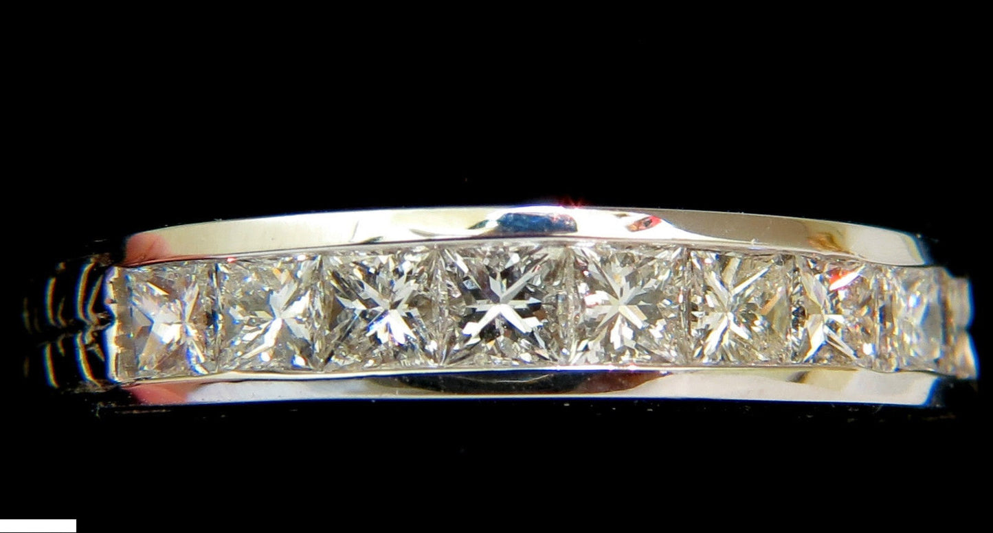 14KT .72CT DIAMONDS EDWARDIAN DECO REVIVAL BAND PRINCESS CUTS