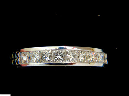 14KT .72CT DIAMONDS EDWARDIAN DECO REVIVAL BAND PRINCESS CUTS