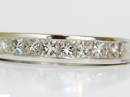 14KT .72CT DIAMONDS EDWARDIAN DECO REVIVAL BAND PRINCESS CUTS