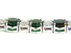 20.68CT Natural Tsavorite Diamonds Bracelet 14KT Vivid Greens Tennis