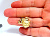 18kt Lion Wrap Enamel Ring