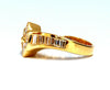 1.10ct. Natural Marquise Diamonds Cluster Ring 18kt Baguette Accents