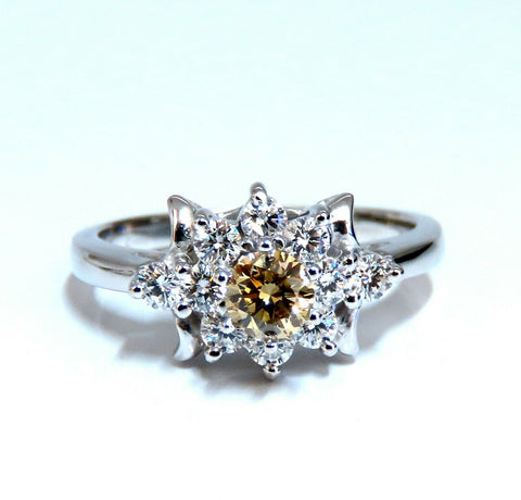 .40ct Natural Fancy Color Yellow Brown Diamond Ring 14kt