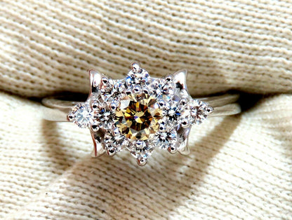 .40ct Natural Fancy Color Yellow Brown Diamond Ring 14kt