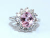 GIA Certified 3.58ct Natural Padparadscha Pink Sapphire Diamond Ring Fine