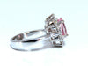 GIA Certified 3.58ct Natural Padparadscha Pink Sapphire Diamond Ring Fine