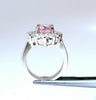 GIA Certified 3.58ct Natural Padparadscha Pink Sapphire Diamond Ring Fine