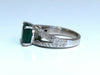 5.30ct Natural Cushion Emerald Diamonds Ring Platinum Split Shank Fine Green