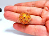 Corona V. Natural Ruby Raised Semi Domed Statement Ring 14kt