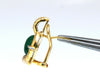 Natural Mint Green Quartz Diamond Clip Earrings Contemporary Deco 18kt