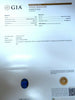 GIA Certified 4.08ct Natural Madagascar Sapphire Diamond Ring 14 Karat