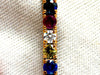 14.43Ct Natural Gem-Line Emerald Sapphire Ruby Bracelet 14Kt