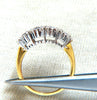 1.35ct Natural Baguette & Rounds Diamonds Band 14kt.