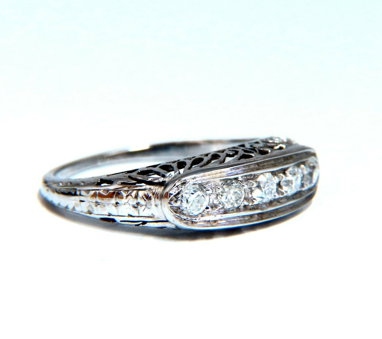 .50ct Natural Diamonds Old Mine Vintage Ring 14kt