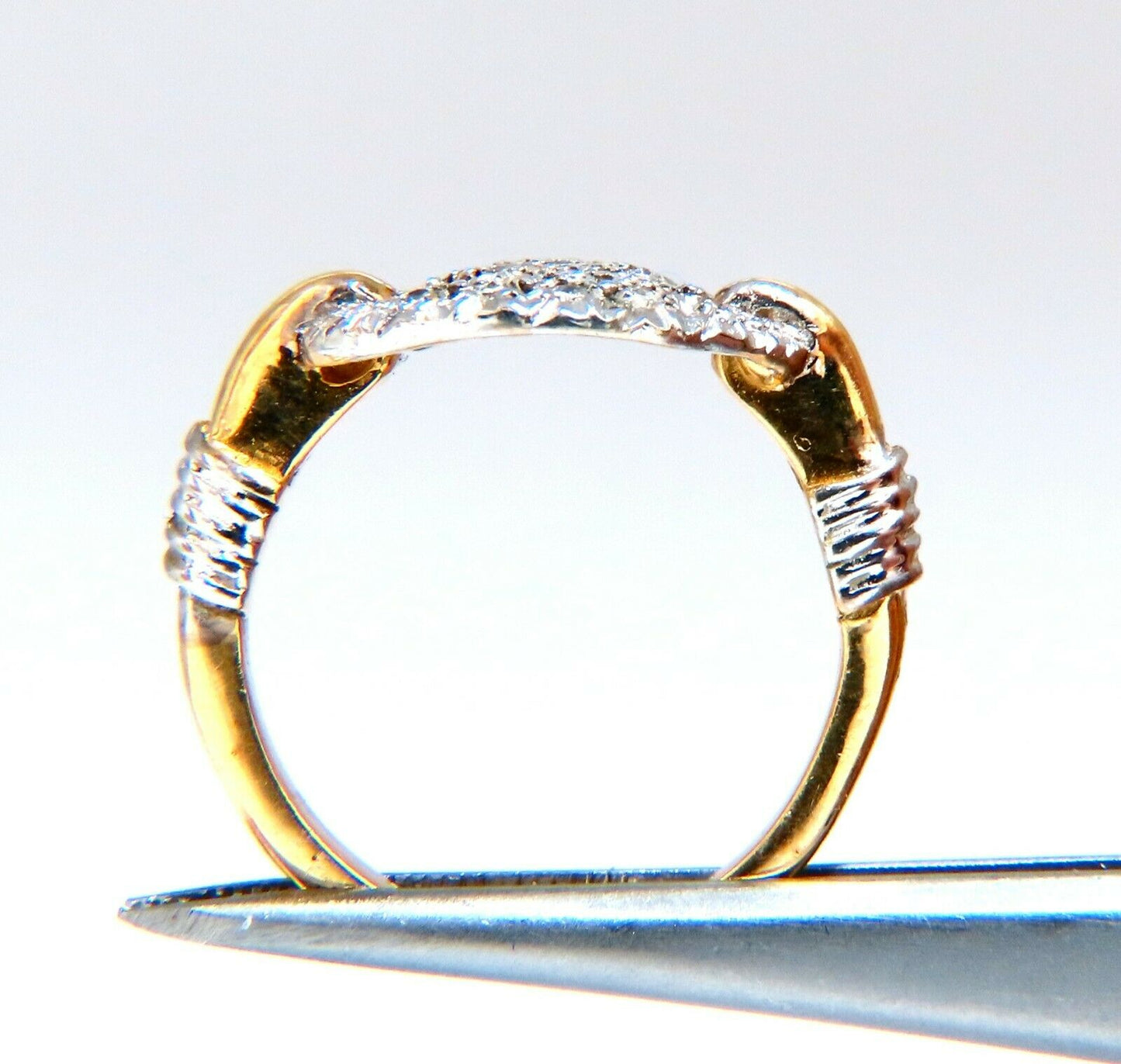 Mariner Sailor Slip Knot .30ct Natural Diamonds Ring 14kt