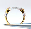 Mariner Sailor Slip Knot .30ct Natural Diamonds Ring 14kt