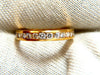.52ct channel row natural round diamond band ring 14 Karat