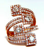 2.20ct Natural Diamonds Cluster Wrap Ring 18kt