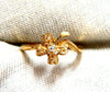 Natural Diamonds Irish Clover Vintage Ring 14kt