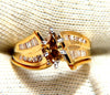 .90ct Natural Fancy Color Yellow Brown Diamond Ring 14kt