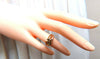 .90ct Natural Fancy Color Yellow Brown Diamond Ring 14kt
