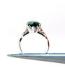 5.55ct Lab Emerald Victorian Royale Solitaire Ring 14kt