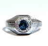 .76ct Natural Periwinkle Blue Sapphire Solitaire Ring 14kt Vintage