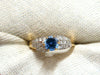 1.05ct Natural Blue Sapphire Raised Solitaire Ring 14k