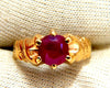 3.50ct. Natural Ruby Solitaire Ring 10kt Gold