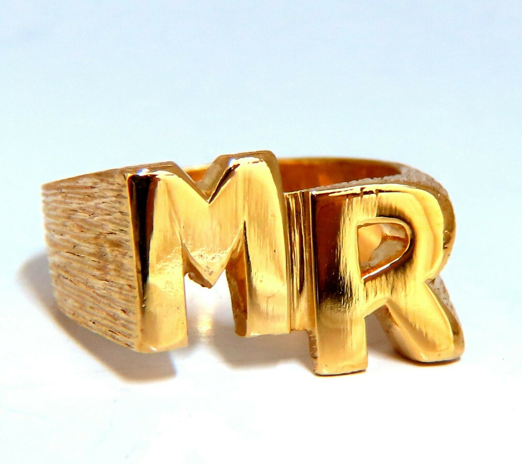 Heritage Initial Ring for Men in 18K Gold Vermeil - SETT&Co