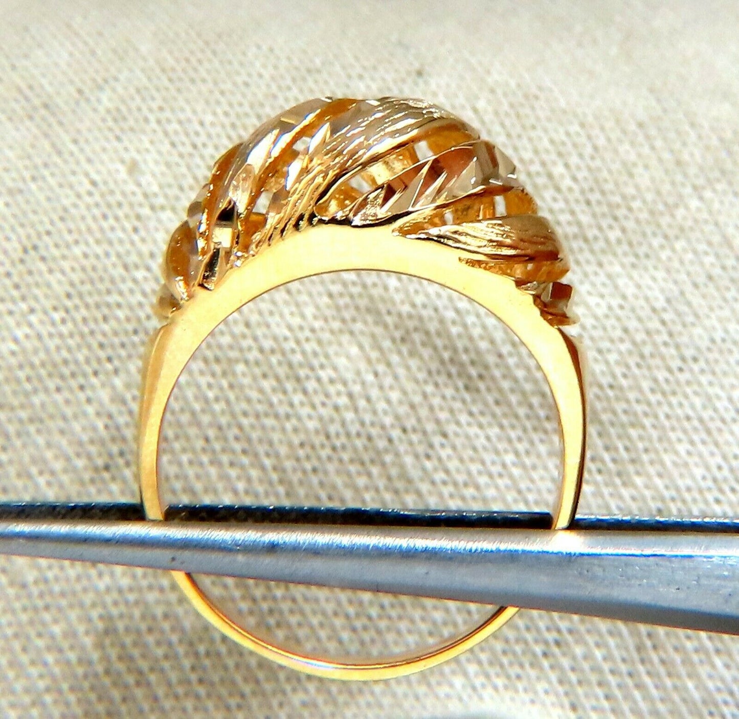 Dome Staggered 14kt Ring