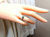 .40ct natural emeralds Wave band 14kt Ring