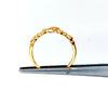 Beaded X Deco 14kt. Gold Ring