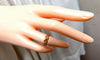 Beaded X Deco 14kt. Gold Ring